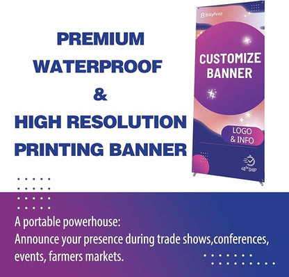 Custom Banner with X Stand | Personalized X Banner Stand - Image 2