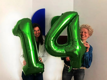 40 Inch Green Number 3 Balloon Birthday Party Decorations - Image 4