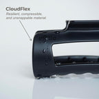 The Original Mello Hair Claw Clip Squishy Claw Clip Made in Korea Patent Pending 30021976 (Black, Medium)