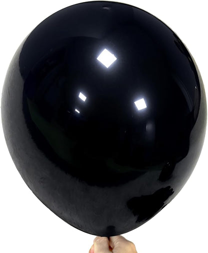 Firomi Black Balloons 18-inch 12 Pack Large Thicken Helium | Big Black Latex by Firomi