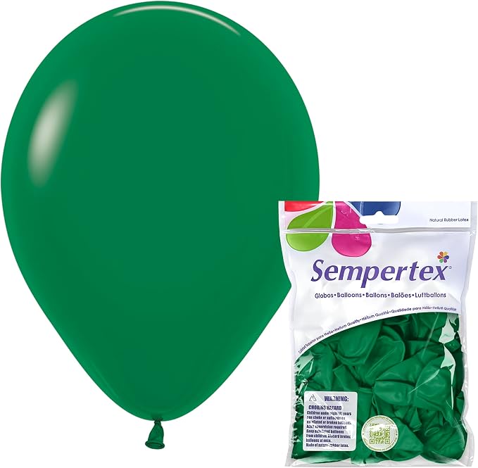 Sempertex Fashion Forest Green Balloons, 11 Inch, vibrant color, by Sempertex