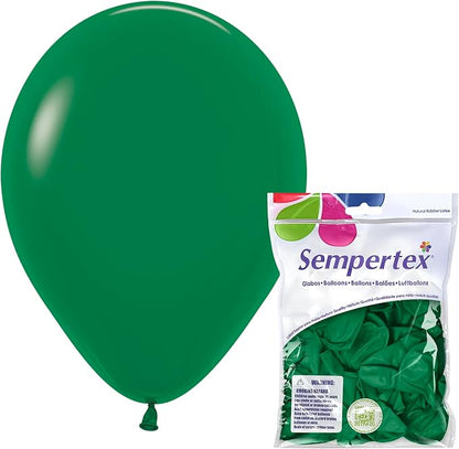 Sempertex Fashion Forest Green Balloons, 11 Inch, vibrant color, by Sempertex