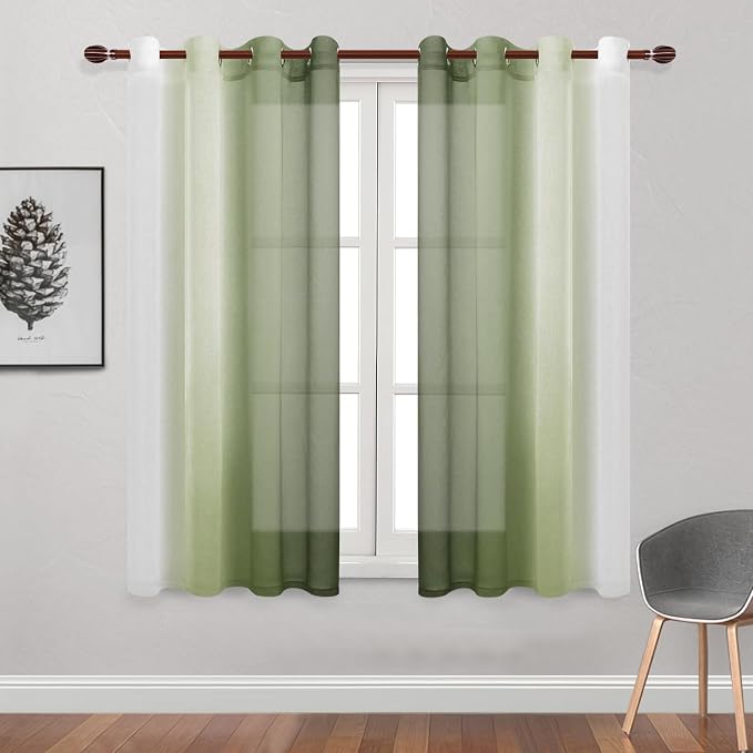 DWCN Ombre Sheer Curtains - Image 2