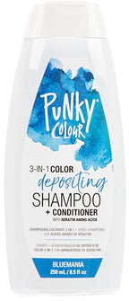 Punky Colour 3-in-1 Color Depositing Conditioner & Hair Cleanser - Bluemania, Semi Permanent Hair Color Conditioner, Long-Lasting Hair-Dye, 8.5 fl oz.