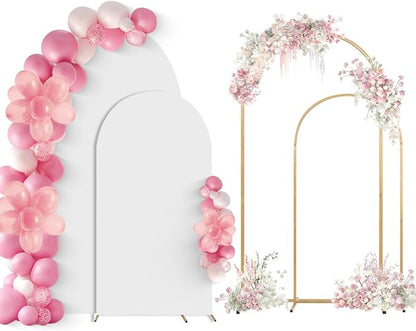 Wedding Arch Backdrop Stand Set of 2 by SuuWoee