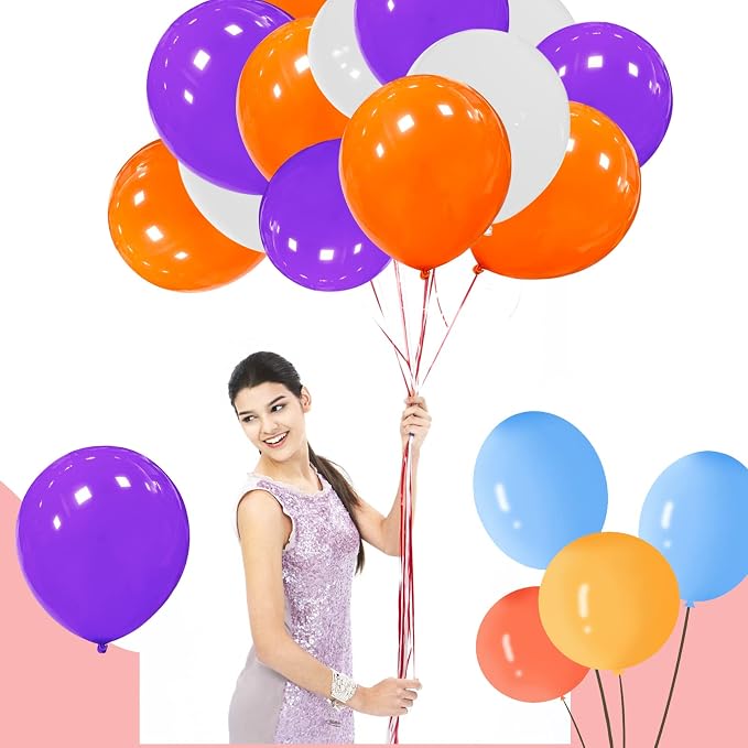 Purple Balloons 18 Inch 12 Pack Large Latex Party Balloons Round Helium Balloon - Image 5