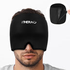 iTHERAU Migraine Relief Cap, Soothing Headache Hat, Gel Ice Pack Head Wrap with Hot and Cold Therapy, Headache Relief Cap for Sinus, Puffy Eyes, Tension and Stress Relief