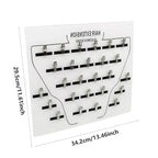 Extension Holder - Acrylic Hair Extension Organizer, Styling Hair Separator Board | Hair Tinsel Storage Plate with Clip for Wig Grafting, Sectioning, and Display for Home & Salon Use