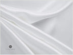 19 Momme Premium Mulberry Silk Pillowcase for Hair and Skin | Handcrafted Hypoallergenic & Anti-Acne White Silk Pillow Cases with Zipper | King - 20" x 36", Natural Undyed White