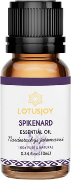 100% Pure Spikenard Essential Oil 0.34 Fl Oz, Natural Spikenard Oil in Amber Glass Bottle with Dropper for Diffuser Massage Skin Care DIY