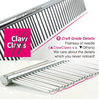6.1" Comb with Rounded Ends Spine, Pet Comb for Professional Groomer Tool, for Short to Medium Haired Dog, Cat and other pets.