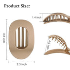 6PCS Flat Hair Clips for Women Round Duckbill Hair Claw Clips for Thick Thin Hair Fashion French Hair Clip Claw