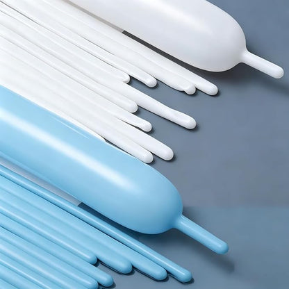 260 Balloons Pastel Blue White by VHUWE