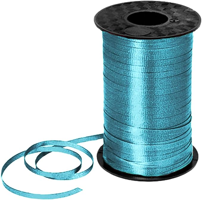 PMU 500 Yards x 3/16in Turquoise Crimped Curling Ribbon String by PMU