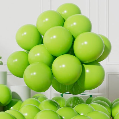 AULE 50Pcs Latex 12 Inch Lime Green Balloons | Happy Birthday Fruit Theme by AULE
