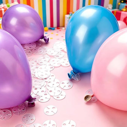 CRASPIRE 200Pcs Clear Balloon Sealer Clips Plastic Transparent Round Balloons - Image 3