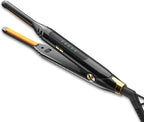 Small Flat Iron 3/10'' Mini Flat Irons for Short Hair,Pixie Cut & Bangs,Pencil Hair Straightener for Edges with LED Display,Travel Hair Straightener with Dual Voltage,Auto Shut Off（Orange）