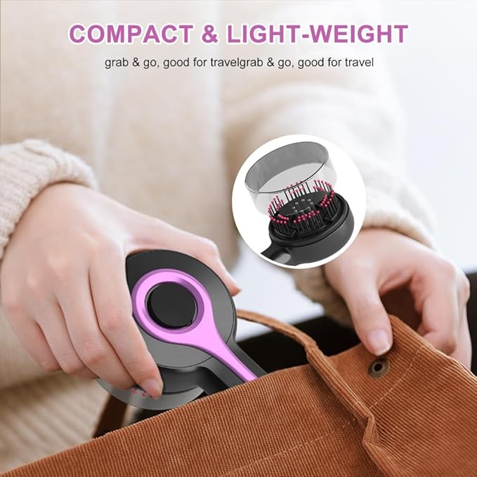 Electric Hair Massager Comb, Multi-Function Scalp Massager Brush for Hairs Care, Hair Scalp Massager Comb with Oil Applicator, Scalp Massager for Home Relaxation and Travel Use