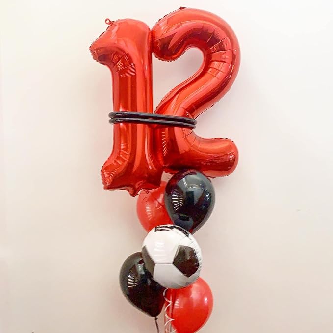 40 Inch Red 10 Number Balloons Giant 10 Balloons Red Birthday 10 Balloons 10th - Image 6