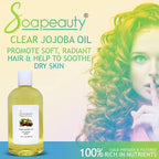 Soapeauty Clear Jojoba Oil | 100% Pure & Natural | Refined, Cold Pressed, Hexane Free | Moisturizing Oil for Skin, Face, Hair & Nails | 7 Pound