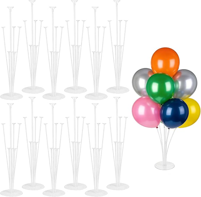 12 Pack Balloon Stands for Table 27.56 Inch Balloon Holders | Reusable Balloon by Bestseller