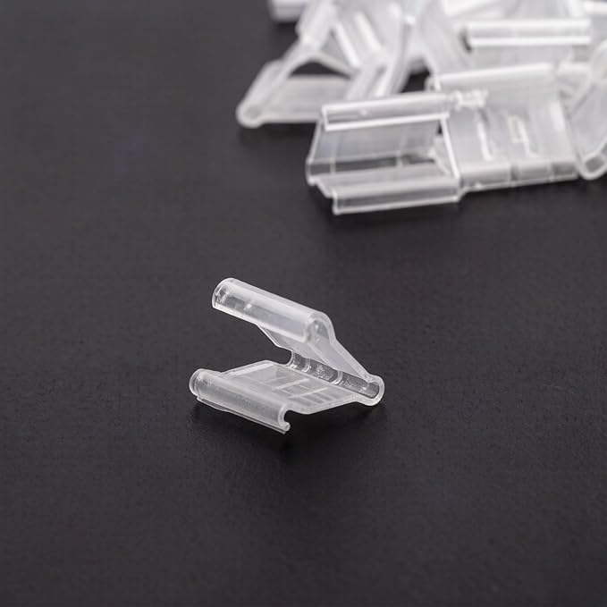 100Pcs Transparent V-Shaped Sealing Balloon Clips - Image 4
