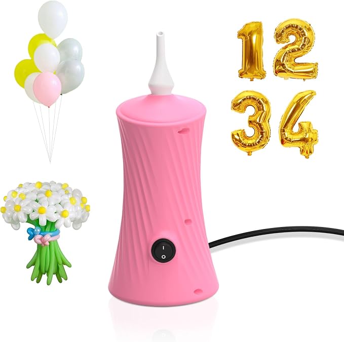 Balloon Pump Electric Air Pump for Long Balloon Inflator Blower Machine for by Kusamue