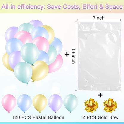 Gejoy 120 Pcs 12'' Pastel Party Balloons - Image 5