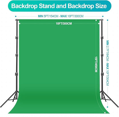 EMART 10 x 10 ft Heavy Duty Backdrop Support System, Professional Photography - Image 3