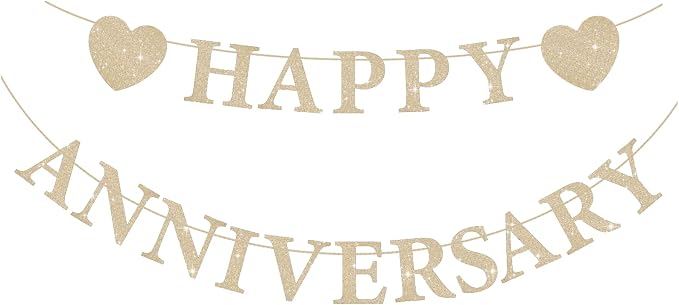 Pre-Strung Wedding Anniversary Decorations Romantic, Couples Shower Decorations by SerpizePaty