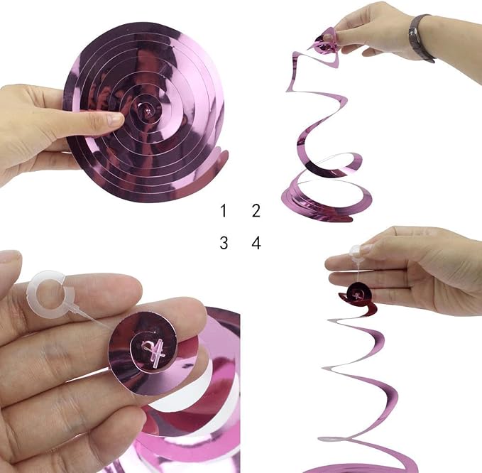 Party Swirl Decorations, Hanging Swirl - Image 3
