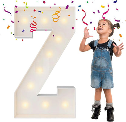 3FT Marquee Light Up Letters, Large Marquee Letters, Mosaic Balloon Frame by MerryMosaics