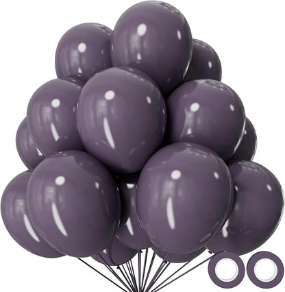 110pcs Dusty Purple Balloon 12 Inch, Dusty Purple Latex Balloons by KUULBELAballoons