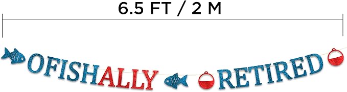 Pre-Strung Ofishally Retired Glitter Banner - Image 4