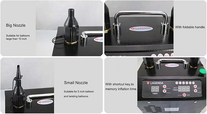Lagenda B322 V5.0 Electric Balloon Pump Dual Nozzle Digital Electric Air - Image 6