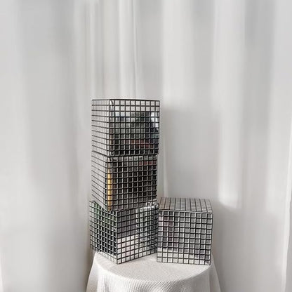 Balloon Boxes，4 Pcs Disco Style Cube Paper Boxes - Image 8