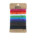 Minihope no-metal elastic hair ties, women's multicolor thick large elastics, 5MM for thick hair 24 Count