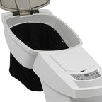 Bepritm 7 Light Hair Steamer, Standing Deep Conditioning Hair Steamer with Adjust Height & Wheels, 700W Hooded Micro Mist Ozone Scalp Hydration Steamer for Salons, Barbershops (White)