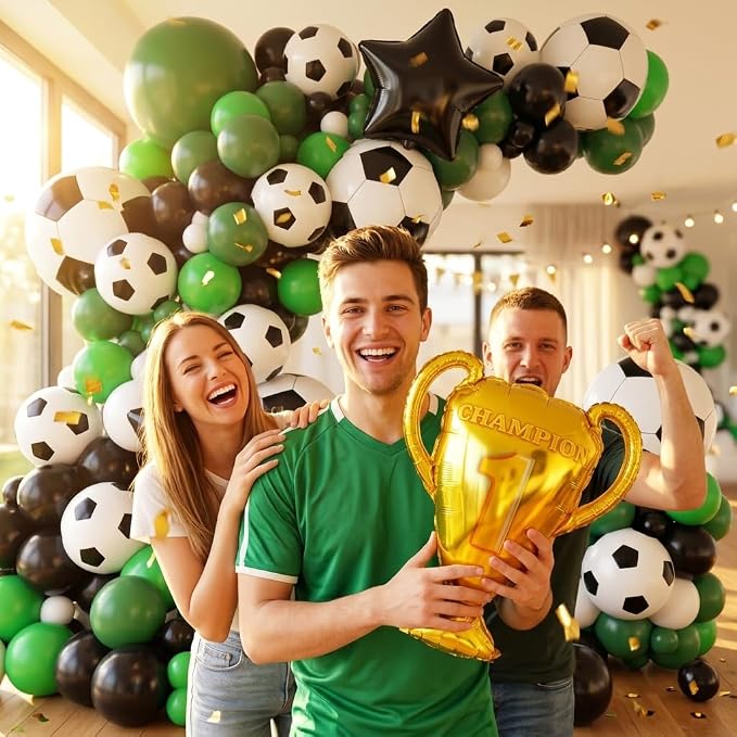 Soccer Balloons Garland Arch Kit 150Pcs - Image 5