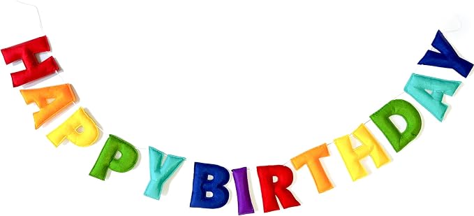Pre-Strung Happy Birthday Banner by Unknown