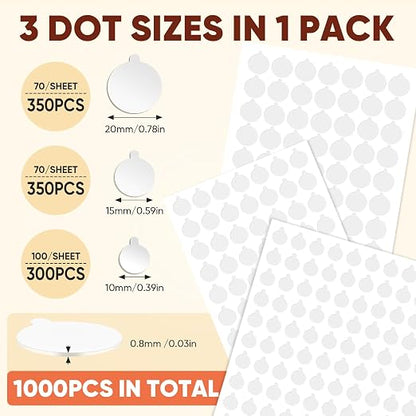 1000 Pcs Double Sided Sticky Dot - Image 2