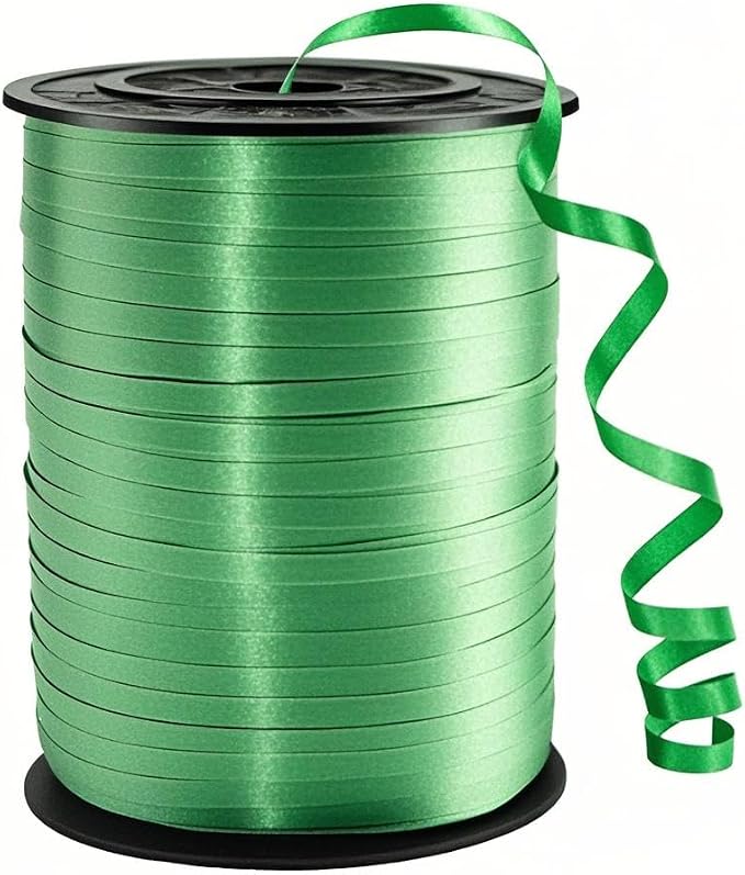 500 Yard Green Ribbon, 1/5" Curling by WUYUEJXI