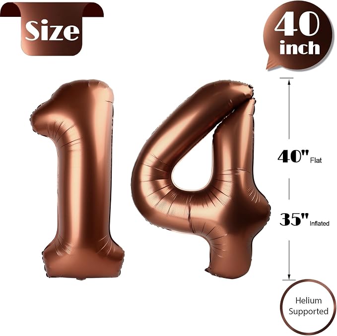 Brown 14 Balloon - Image 5