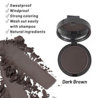 SOVONCARE Hairline Powder - Root Touch Up & Gray Hair Concealer for Men and Women, Instantly Covers Thinning Hair and Bald Spots, Natural-Looking Coverage Dark Brown 0.35 oz
