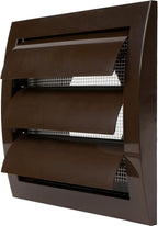 Repa Market 4 Inch Brown Dryer Vent Cover/Duct Cover for Walls or Ducting/ABS Plastic Grille with Flaps and Insect Screen/Exhaust and Dryer Vent Covers for Indoor & Outdoor Use