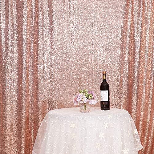 Eternal Beauty Rose Gold 3mm Sequin Backdrop 7x7 Ft - Image 6