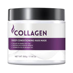 Collagen Deep Conditioning Hair Mask Protein Hydrating & Repair Treatment for Dry Damaged Hair, Restores Smoothness Shine, Hair Mask for Growth, Frizz Control & Bleached Hair Repair, 500g