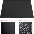 1 Inch Thick Barber Cutting Chair Salon Floor Mats for Beauty Hair Stylist Station Anti Fatigue (Black, 5 Ft × 3 Ft Rectangle)