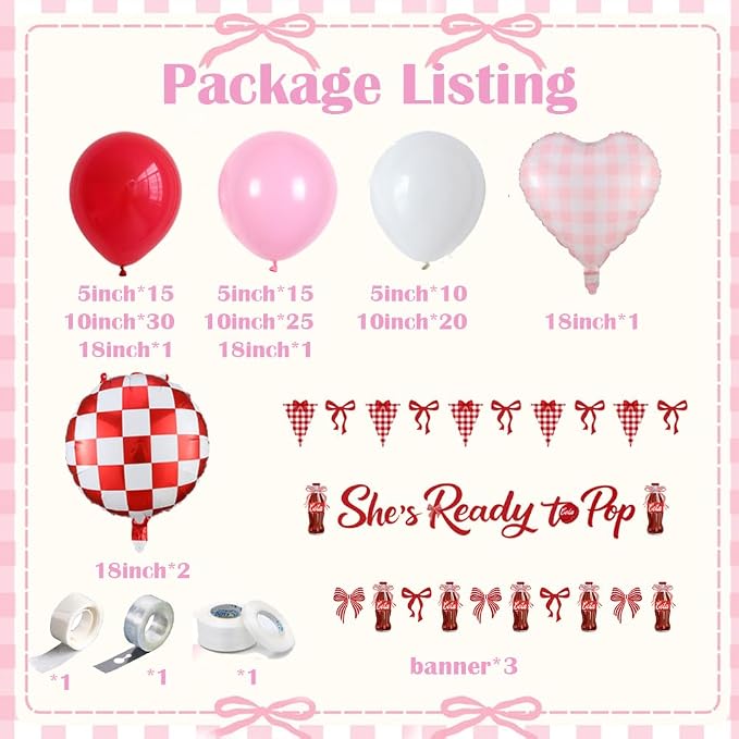 She's Ready to Pop Balloon Arch Kit, Soda Pop - Image 2