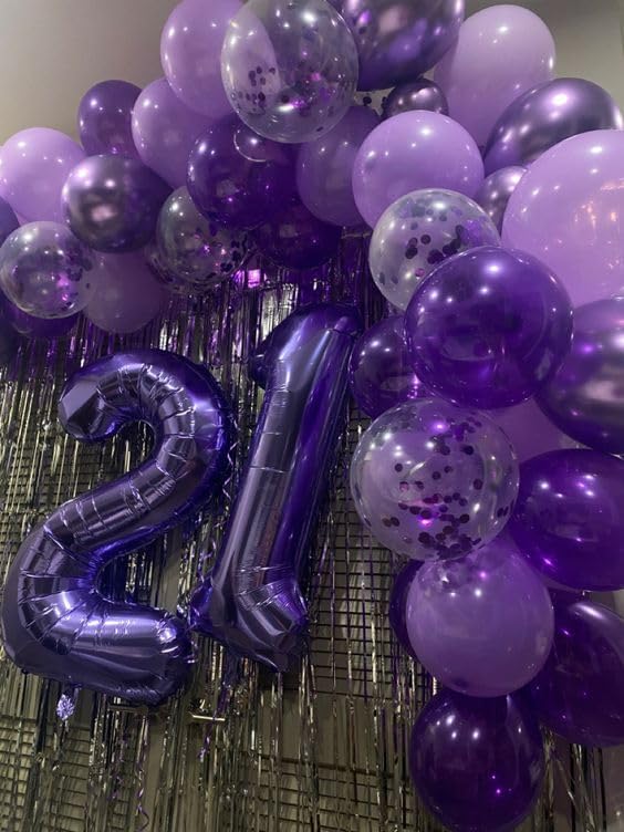 Purple Number 0 Balloon 40 Inch - Image 3